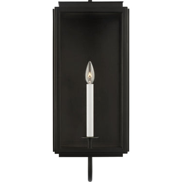 Visual Comfort Studio LO1001TXB Medium Wall Lantern in Textured Black