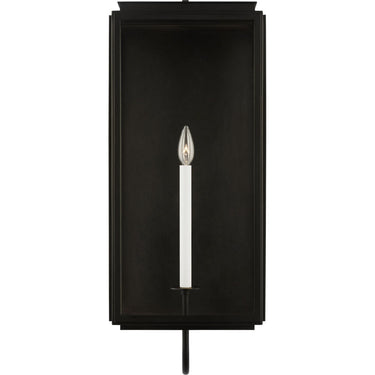 Visual Comfort Studio LO1001TXB Medium Wall Lantern in Textured Black