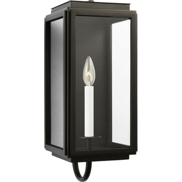 Visual Comfort Studio LO1001TXB Medium Wall Lantern in Textured Black