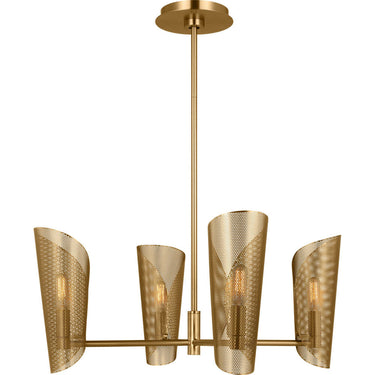 Visual Comfort Studio LXC1074BBS Medium Chandelier in Burnished Brass