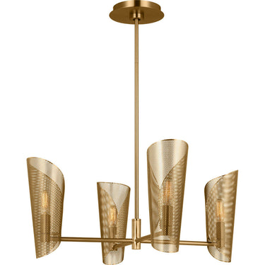 Visual Comfort Studio LXC1074BBS Medium Chandelier in Burnished Brass