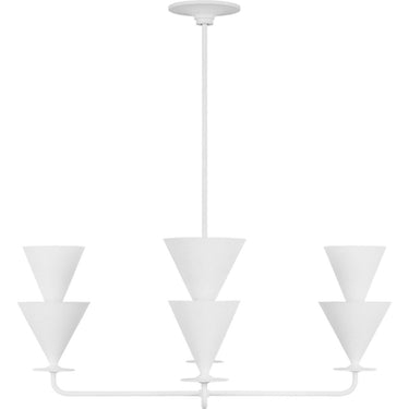 Visual Comfort Studio LXC1084CPST Large Chandelier in Cast Plaster