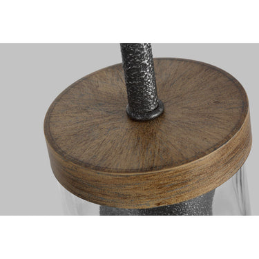 Visual Comfort Studio P1510DWK/SGM Slim Pendant in Distressed Weathered Oak / Slate Grey Metal