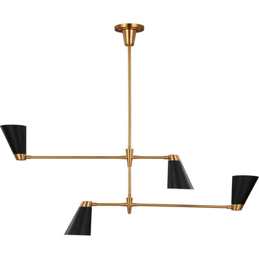 Visual Comfort Studio TC1104BBS Medium Chandelier in Burnished Brass