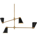 Visual Comfort Studio TC1104BBS Medium Chandelier in Burnished Brass