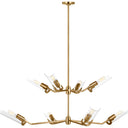 Visual Comfort Studio TC1158BBS Grand Chandelier in Burnished Brass
