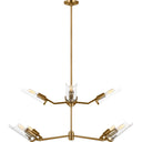 Visual Comfort Studio TC1158BBS Grand Chandelier in Burnished Brass