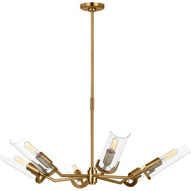 Visual Comfort Studio TC1166BBS Large Chandelier in Burnished Brass