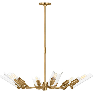 Visual Comfort Studio TC1166BBS Large Chandelier in Burnished Brass