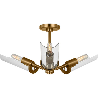 Visual Comfort Studio TF1023BBS Extra Large Flush Mount in Burnished Brass