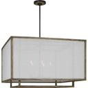 Visual Comfort Studio TFC1075WDO Extra Large Lantern in Weathered Oak Wood / Aged Iron