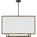 Visual Comfort Studio TFC1075WDO Extra Large Lantern in Weathered Oak Wood / Aged Iron