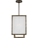 Visual Comfort Studio TFC1103WDO Small Lantern in Weathered Oak Wood / Aged Iron