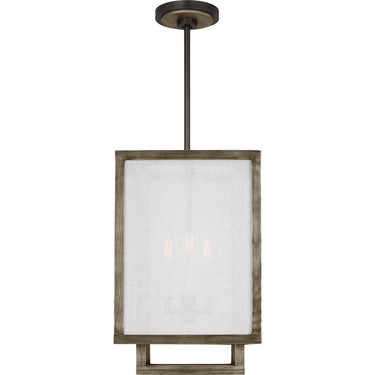 Visual Comfort Studio TFC1103WDO Small Lantern in Weathered Oak Wood / Aged Iron