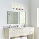 Visual Comfort Studio VS22104SN 4 - Light Vanity in Satin Nickel