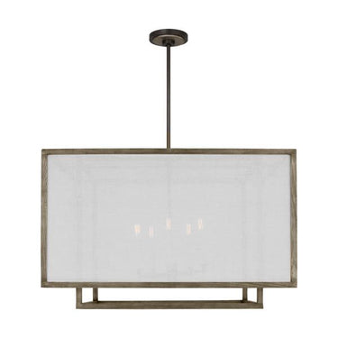 Visual Comfort Studio TFC1075WDO Extra Large Lantern in Weathered Oak Wood / Aged Iron - Crescent Harbor