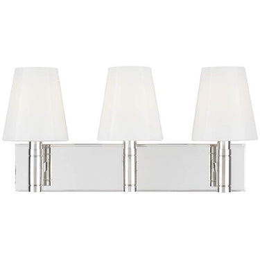 Visual Comfort Studio TV1033PN 3 - Light Vanity in Polished Nickel - Crescent Harbor