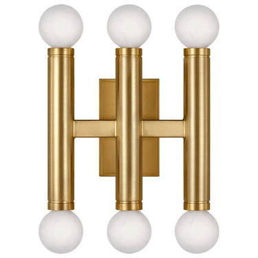 Visual Comfort Studio TW1146BBS Triple Sconce in Burnished Brass - Crescent Harbor
