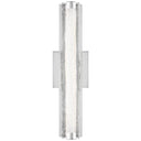 Visual Comfort Studio WB1867 18" Crack Glass LED Sconce - Crescent Harbor