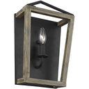 Visual Comfort Studio WB1877WOW/AF Sconce in Weathered Oak Wood / Antique Forged Iron - Crescent Harbor