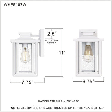 Wakefield 1 Light Outdoor Wall Sconce 4