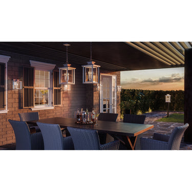 Wakefield 3 Light Outdoor Post in Matte White 4