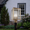 Westbrook Post Lantern shown in the Antique Brass finish with a Seedy shade - 94510-AB-SDY 2