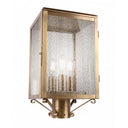 Westbrook Post Lantern shown in the Antique Brass finish with a Seedy shade - 94510-AB-SDY