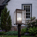 Westbrook Post Lantern shown in the Dark Brass finish with a Seedy shade - 94510-DB-SDY 2