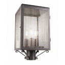 Westbrook Post Lantern shown in the Gunmetal finish with a Seedy shade - 94510-GM-SDY