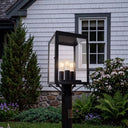 Westbrook Post Lantern shown in the Matte Black finish with a Clear shade - 94510-BK-CL 2