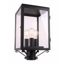 Westbrook Post Lantern shown in the Matte Black finish with a Clear shade - 94510-BK-CL