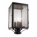 Westbrook Post Lantern shown in the Matte Black finish with a Seedy shade - 94510-BK-SDY