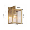 Westbrook Sconce shown in the Antique Brass finish with a Clear shade - 94421-AB-CL 1