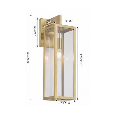 Westbrook Sconce shown in the Antique Brass finish with a Clear shade - 94431-AB-CL 1