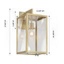 Westbrook Sconce shown in the Antique Brass finish with a Clear shade - 94521-AB-CL 1