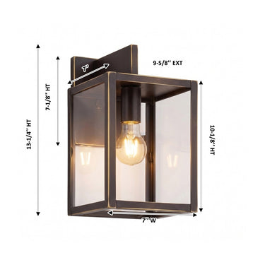 Westbrook Sconce shown in the Bronze finish with a Clear shade - 94421-BZ-CL 1