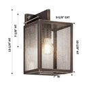 Westbrook Sconce shown in the Bronze finish with a Seedy shade - 94421-BZ-SDY 1