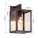 Westbrook Sconce shown in the Dark Brass finish with a Clear shade - 94421-DB-CL 1