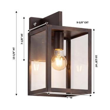 Westbrook Sconce shown in the Dark Brass finish with a Clear shade - 94421-DB-CL 1