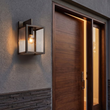 Westbrook Sconce shown in the Dark Brass finish with a Clear shade - 94421-DB-CL 2
