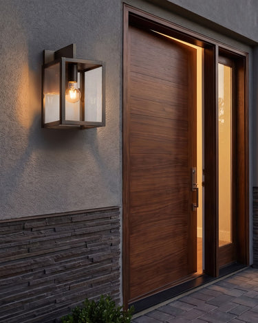 Westbrook Sconce shown in the Dark Brass finish with a Clear shade - 94421-DB-CL 2