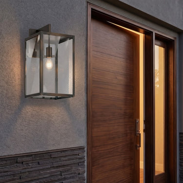 Westbrook Sconce shown in the Dark Brass finish with a Clear shade - 94521-DB-CL 2