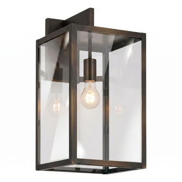 Westbrook Sconce shown in the Dark Brass finish with a Clear shade - 94521-DB-CL