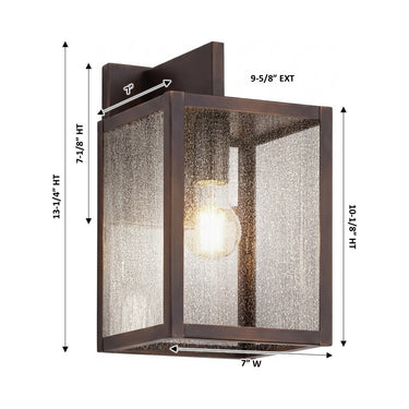 Westbrook Sconce shown in the Dark Brass finish with a Seedy shade - 94421-DB-SDY 1