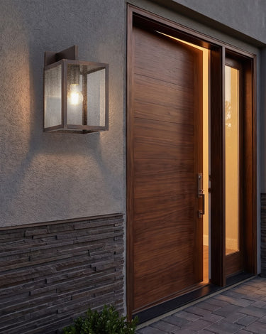 Westbrook Sconce shown in the Dark Brass finish with a Seedy shade - 94421-DB-SDY 2