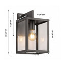 Westbrook Sconce shown in the Gunmetal finish with a Clear shade - 94421-GM-CL 1