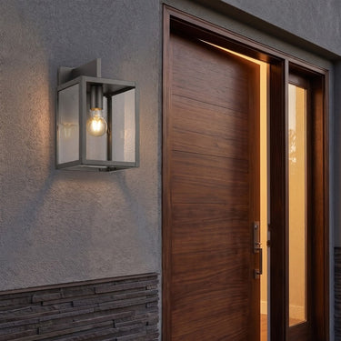 Westbrook Sconce shown in the Gunmetal finish with a Clear shade - 94421-GM-CL 2