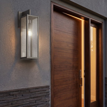 Westbrook Sconce shown in the Gunmetal finish with a Seedy shade - 94431-GM-SDY 2