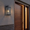 Westbrook Sconce shown in the Matte Black finish with a Clear shade - 94321-BK-CL 2